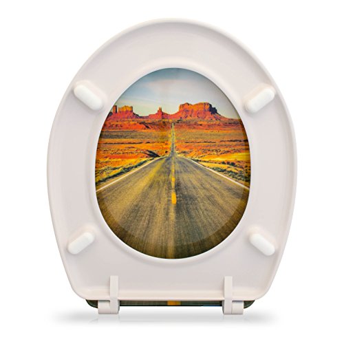 WC Sitz mit Absenkautomatik – „Grand Canyon“ Design – Toilettendeckel mit Motiv aus Duroplast inkl. Montagesatz – VENKON - 8
