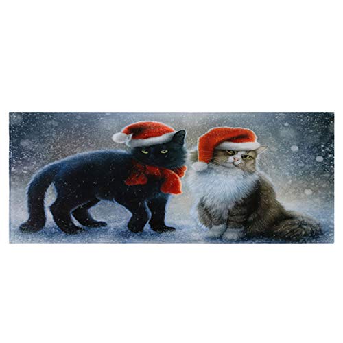 Preisvergleich Produktbild Gulin Weihnachtlicher bedruckter Teppich, Rutschfeste Wasserdichte Badematte, Anzug für Wohnzimmer Schlafzimmer Home Decor