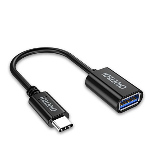 USB C Adapter auf USB 3.0 CHOETECH (0.73ft/22cm) USB Type C auf USB 3.0 Type A [OTG] Adapter Kabel für LG G6, G5, 2016 MacBook Pro, MacBook 2015/2016, Chromebook Pixel, Nokia N1, Nexus 5X/6P und andere