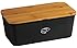 Kesper 18091 Brotbox Melamin Bambus, schwarz