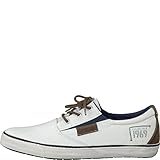  s.Oliver Herrenschuhe 5-5-13613-28 Modischer Herren Freizeitschuh, Sneaker, Bootsschuh, Sommerschuh mit Schnürung weiß (White), EU 42