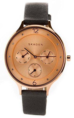 Skagen Damen-Armbanduhr Analog Quarz Leder SKW2392 Skagen Damen-Armbanduhr Analog Quarz Leder SKW2392