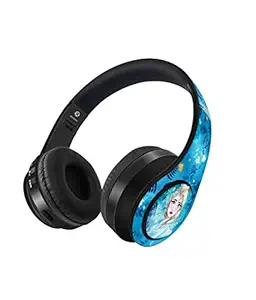 Macmerise Wireless Bluetooth On Ear Headphones with Mic Elsa Frozen 2 Disney in Built Microphone, Sd Card Slot, FM Radio