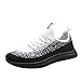 Produktbild TWISFER Freizeitschuhe Herren Flyknit Sneaker Sportschuhe Mesh Tuch Atmungsaktiv Laufschuhe Ultra-Light Sport Sommerschuhe Schnürer Dämpfung Fitnessschuhe Shoes