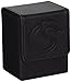 Price comparison product image BCW Leatherette BLACK Deck Case LX Flip Box With Magnetic Closure for Collectable Gaming Cards, Magic the Gathering MTG, Pokemon, Yugioh, & More. Embossed Dragon Graphic, Designed to Hold 80 Sleeved Cards.