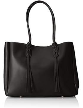 CTM Elegante Handtasche der Frau, die in echtem italienischem Leder 39x28x13 Cm