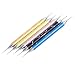 2-Way Dotting Pen Set for Nail Art Manicure Pedicure, Set of 5