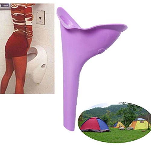 Edealing 2pcs Weiblich Ladies Frau She Can Urin Urinal Director Funnel Camping Reisen Wee - 2