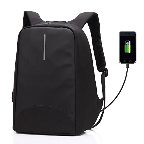 Mochila de Port&aacute;til Hombre 15.6, Selighting Mochila Antirbo  Impermeable Casual USB Backpack para Laptop del Negocio, Trabajo, Diario, Ocio