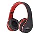 Produktbild BNANAB -headphone Klappbare Bluetooth-Kopfhörer unterstützt 3,5mm Buben mit Head-montiertem Noise Reduction Gaming Headset für Musik, Sport,Red