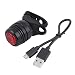 Produktbild UniqueHeart Aluminiumlegierung Silikon USB Wiederaufladbare 3-Modus Fahrrad Schwanz Hinten Warnung Rotlicht Lampe mit USB Kabel