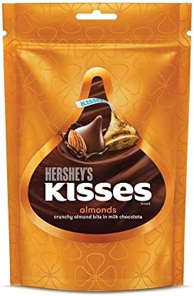 Hershey's Kisses Almonds | Melt-In-Mouth Chocolates | Individually Wrapped 100.8 Grams