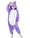 Produktbild Pyjamas Kinder Kostüm Jumpsuit Tier Schlafanzug Cosplay Karneval Fasching (XXL: für Höhe 135-144 cm, lila)