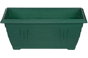 Whitefurze G02026 40cm Venetian Window Box - Forest Green