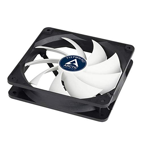 ARCTIC F12 PWM PST - Ventilador para caja de 120 mm  carcasa est  ndar  conexi  n PST  Tecnolog  a intercambio PWM   velocidad regulada sincr  nicamente