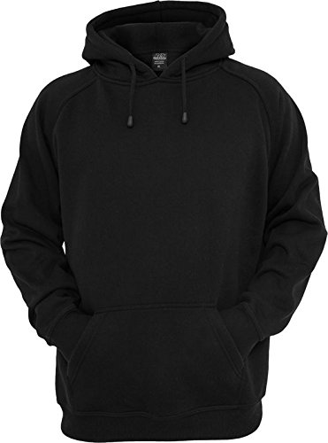 URBAN CLASSICS Blank Hoody TB014 black XL