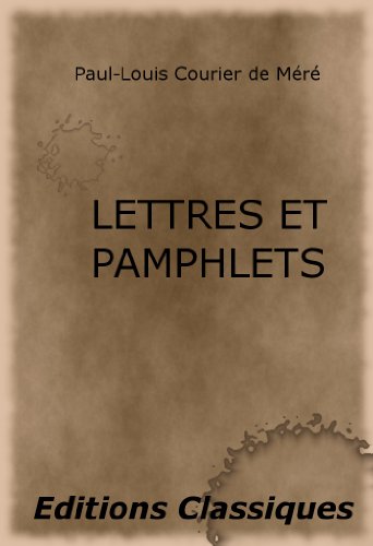 Download Lettres et pamphlets Download Lettres et pamphlets