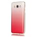 Produktbild KSHOP TPU Case Cover Bling Strass Schutz Hülle Silikon Tasche Diamant Schutzhülle für Samsung Galaxy J7(2016)J710 Luxus Glitzer Matt Tasche Kristall Case Farbe nach und nach die Farbe ändern Glänzend Schale Ultra Dünn Etui - Weiß + Rot