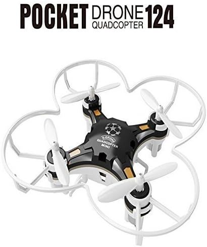 Senioroy FQ777-124 Micro Drone 4CH 6Axis Gyro Pocket Quadcopter Switchable Controller CF Mode One Key To Return 3D Roll MAV RTF (Black)