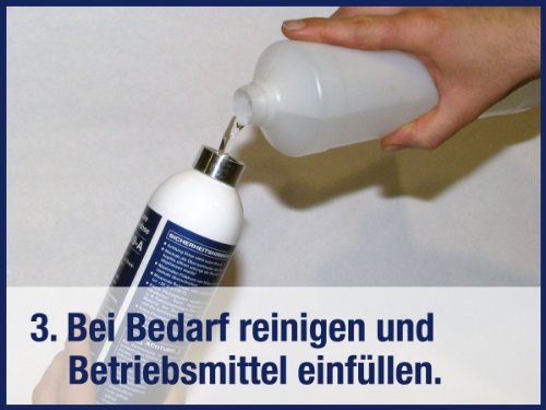 Rotek wiederbefüllbare Sprühflasche inkl. 4 Düsen – einfach Mittel einfüllen, mit Druckluft befüllen und sprühen - 4