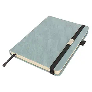 SNOW CRAFTS A5 Classic Notebook/Journal,Hard Cover with fine Finishing Paper, Pen Loop, 8.5X 5.8, 256 Pages (Green)