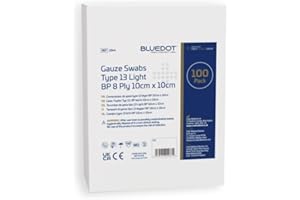 BLUEDOT Blue Dot Non-Sterile Gauze Swabs 10cm x 10cm Pack 100