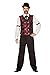 Produktbild Wildwest Saloon Barkeeper Herren Kostüm Hemd mit Binder und Weste Cowboy Western, Größe:56