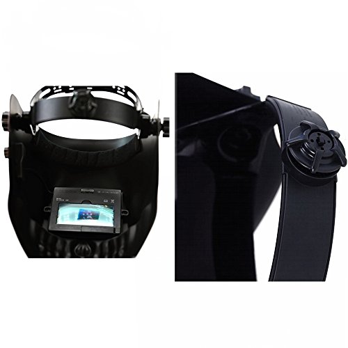 SAILUN Solar Automatik Schweißschild Maske Schweißhelm Schweißschirm Gesichtsmaske Farbe Flames Schädel (Modell 1) - 6