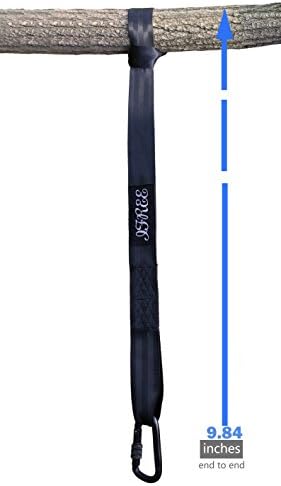 IFREE Tree Swing Straps Hanging Kit, 9.84 ft Swing Strap Set with Carabiner Hook + Swivel, Heavy Duty 1200 lbs Load Capacity -- Black