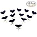 Produktbild ROSENICE Staffelei Tafel Herz Form Message Board Schilder Tischkarten für Hochzeit Party Tischdeko 12Pcs