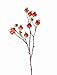 Produktbild artplants Set 3 x Künstliche Apfelrose Gerda, 14 Früchte, orange, 65 cm - Deko Wildrose/Kunstblume Hundsrose