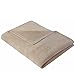 Produktbild NATUREHOME Wohndecke Beige Bio-Baumwolle 150 x 200 cm Kuscheldecke
