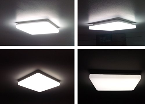 Ultraslim LED 24W IP44 Aufbau Panel eckig – 2050lm – Feuchtraum Deckenleuchte 230V – tagesweiß (4000 K) - 7