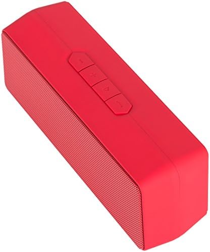 Bluetooth Speaker, Mini Portable Bluetooth Speakers Surround Sound Stereo Outdoor Wireless Speakers, Built-in Microphone, 10 Hours Playtime, HD Audio and Enhanced Bass - Red