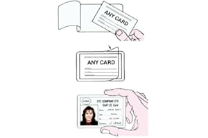 Customcard ltd Self Cold Seal ID Laminating Pouches Pack of 10 (67mm x 98mm) Vaccine Card