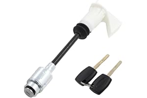 CANJPTON Bonnet Release Lock Latch Set Repair Kit with 2 Keys Compatible with Ford Focus MK2 2004-2012 1343577 Long Type Rod (25.5cm/10.04inch)