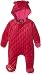Juicy Couture Baby Girls 0-24m Logo VLR Juicy Script Quilted Snowsuit, Pink (Sangria), 0-3 Months (Manufacturer Size:0/3)