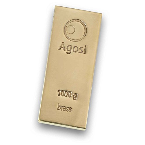 Preisvergleich Produktbild Messingbarren / Brass 1000g von Agosi - 1kg Messing / Brass in Barrenform