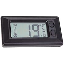 LT Easiyl 2er Set Mini Auto Thermometer Rund - Analoger Temperaturmesser Für Auto, Haus & Büro