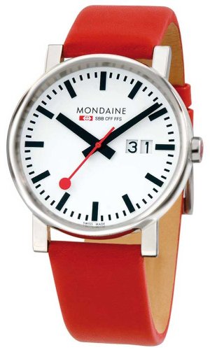 NEU Original MONDAINE Herrenarmbanduhr im Design der original Schweizer Bahnhofsuhr Mondaine -Evo 40mm- A627.30303.11SBC NEU Original MONDAINE Herrenarmbanduhr im Design der original Schweizer Bahnhofsuhr Mondaine -Evo 40mm- A627.30303.11SBC