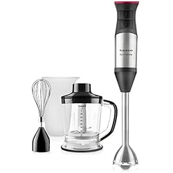 Taurus Bapi 1200 Plus Inox Mixeur à main batte et pique 1200 W Anti-éclaboussures 20 vitesses