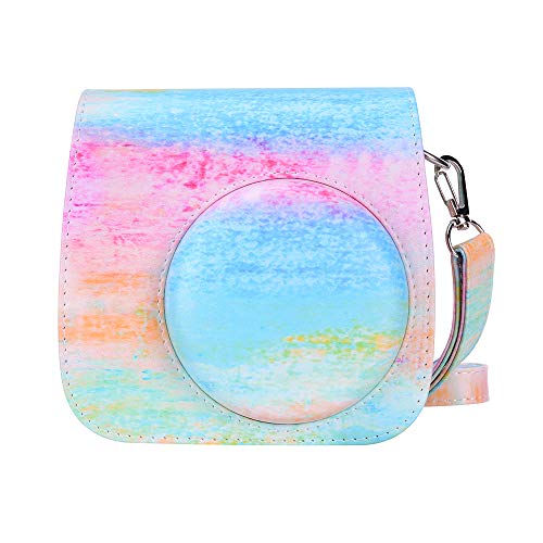 Goocor Instax Mini 9 Estuche para cámara Fujifilm Instax Mini 9 / Mini 8 / Mini 8+ Cámara instantánea con Correa Ajustable (Color de Aceite)