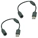 Price comparison product image Rabi 2 Pack Replacement Dongle USB Breakaway Cable for Xbox 360 Wired Controllers - Dark Grey