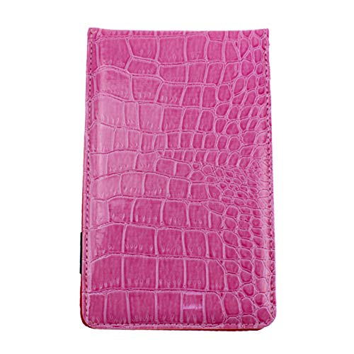 Crestgolf PU Leather Golf Score Card Holder,2 Colors,Pack of 1 Piece,Including 1 Score Pencil, 2 Scorecards (pink)