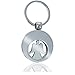Price comparison product image com-four® Keyring Guardian Angel Angel with removable Chip Coin Angel for the shopping cart (01 piece - angel)