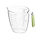 Produktbild OUNONA 900 ml Transparentem Plastik Messbecher mit Kennzeichnung Waagen Küche Backen Messbecher