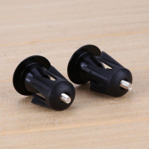 Hunpta Ein paar Aluminium Fahrrad Fahrrad Lenker Griffe Lenker Cap Endstopfen - 6