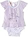 Pumpkin Patch Baby Girls 0-24M W/S Shortsleeve Mock Bodysuit, Purple (Pastel Lilac), 18-24 Months