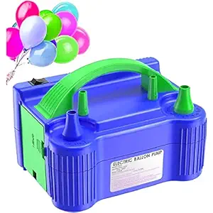 Umadiya Electric Balloon Pump, Dual-Nozzle Portable Balloons Air Pump for Balloon Arch, Balloon Garland, Party Decorations, Kids Birthday, Baby Shower, Party Supplies & Decoration