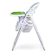 iSafe MAMA Highchair - LL Gattino Recline Compact Padded Baby High Low Chair Complete With Double Tray & Storage Basket